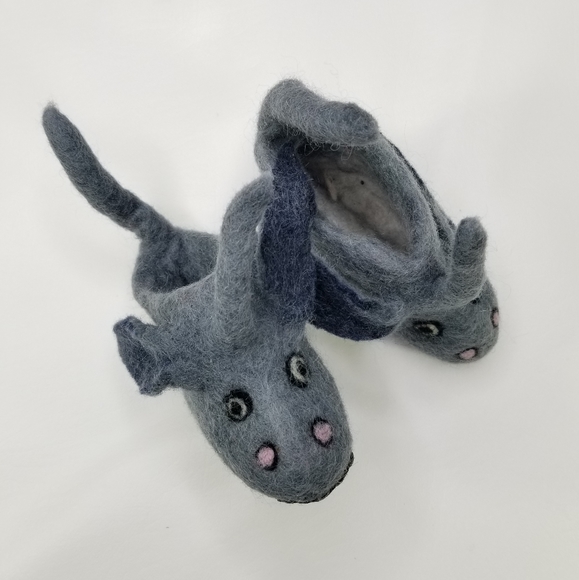 Other - Scandinavian Virgin wool spun rhino baby slippers